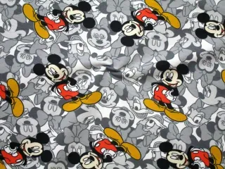 Teplákovina biela "Mickey, Disney postavičky"