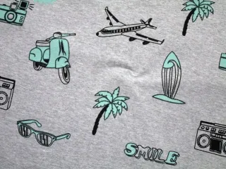 Teplákovina sivý melír "holiday"