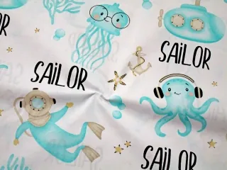 Bavlna biela "SAILOR"
