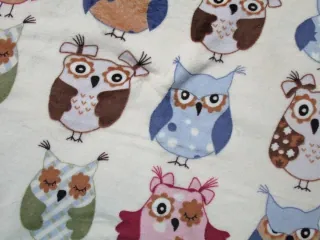Fleece maslový "sovy"