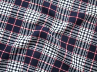 Kostýmovka Tartan tmavomodrá "bielo-červené káro"