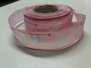 Stuha monofilová s drôtikom "bocian" - 25 mm