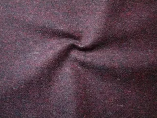 Kabátovina s vlnou "vínovo-čierna"