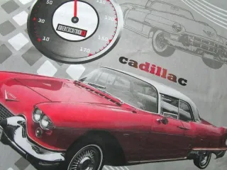 Bavlna sivá "červený cadillac" 