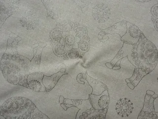 Poťahovka prírodná "strieborný sloník, mandala"