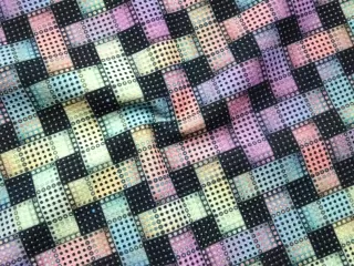 Úplet farebný "geometrický vzor" - potlač na Slovensku 