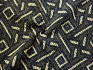 Svetrovina olivovo-hnedá "béžový geometrický vzor"