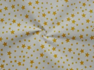 Bavlna maslová "žlto-horčicová hviezdička"