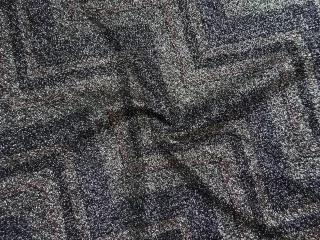 Úplet strieborný-tmavomodrý "červený cik-cak"