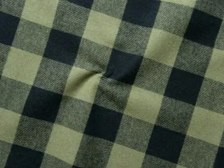 Flanel tkaný "olivovo-čierna kocka"