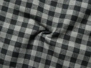 Flanel tkaný "sivo-čierna malá kocka"