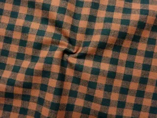 Flanel tkaný "hnedo-čierna malá kocka"