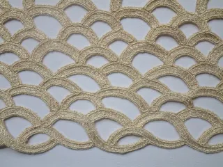 Krajka marhuľková "vlnky"