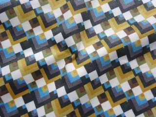 Úplet-imitácia jelenice smotanový "geometrický vzor"