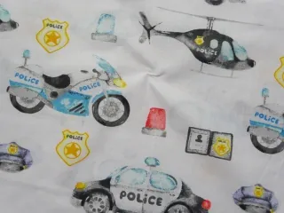 Bavlna biela "polícia" 