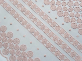 Krajka LIVI ružová "kruhy"