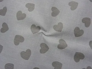 Bavlna sivá "sivé srdiečka"