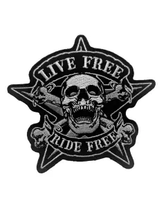 Nažehlovačka "LIVE FREE, RIDE FREE"