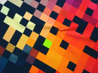 Teplákovina farebná "geometrický vzor"