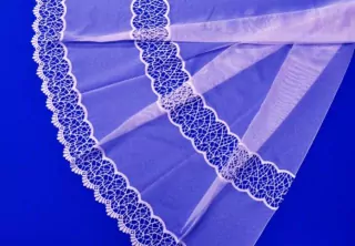 Záclona biela "macrame" - 160 cm 
