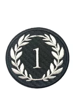 Nažehlovačka čierna "1"