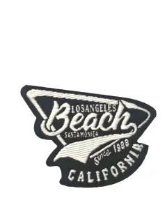 Nažehlovačka čierna "LOS ANGELES BEACH"