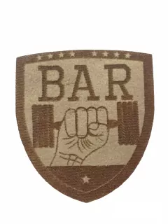 Nažehlovačka hnedá "BAR" 