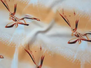 Šatovka bielo-pomarančová "ornament"