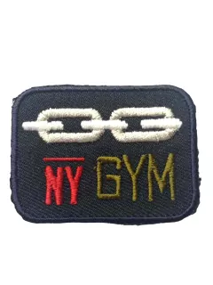 Nažehlovačka tmavomodrá do čierna "NY GYM"