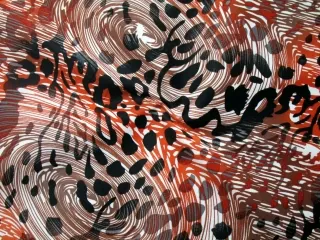 Satén bavlnený elastický "tiger" 