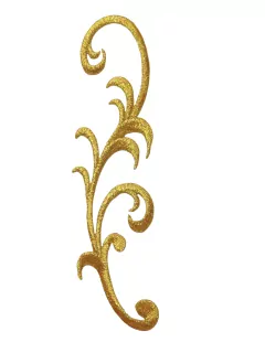 Nažehlovačka "zlatý ornament" - 2. akosť - posledný kus