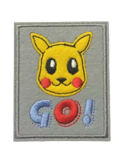 Nažehlovačka sivá "pokémon" 