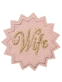 Nažehlovačka koženková ružová "Wife"
