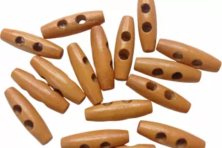 Gombík drevený hnedý "oliva" 