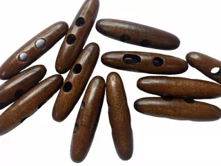 Gombík drevený tmavohnedý "oliva" 