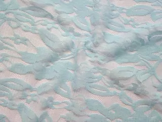 Krajka elastická mentolová "kvety" 