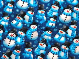 Úplet modrý "snehuliak - digitálna tlač