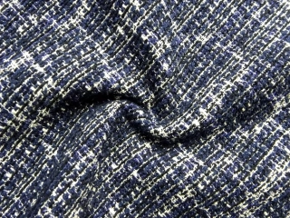 Kostýmovka Chanel "čierno-bielo-tmavomodré prúžky"
