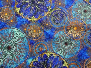 Kočíkovina modrá "mandala" 