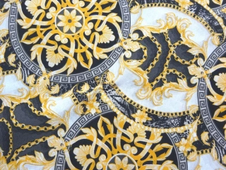 Poťahovka biela "žlto-sivý Versace"