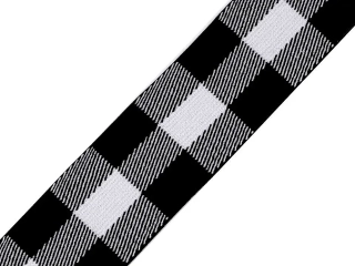 Guma bielo-čierna "káro" - 40 mm