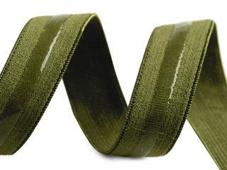 Guma so silikónovým pásikom "olivová" - 20 mm