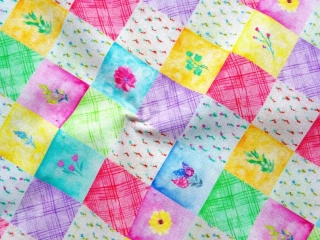 Bavlna farebná "patchwork" - Francúzsko 