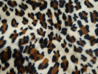 Kožušina béžová "leopard" - nízky vlas 
