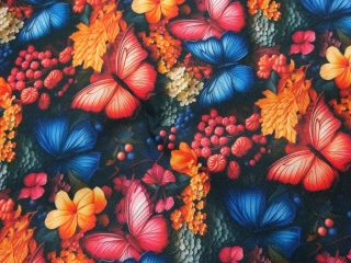 Kočíkovina čierna "motýľ, kvety" 