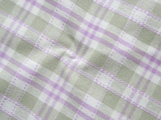 Bavlna bielo-sivá "fialové káro" 