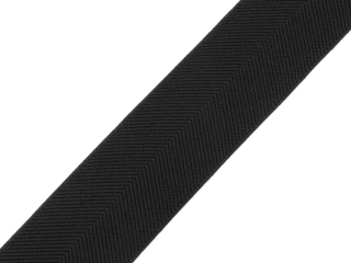 Guma s keprovým vzorom "čierna" - 40 mm
