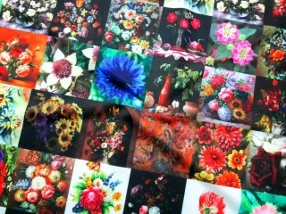 Úplet "kvety vo štvorcoch"