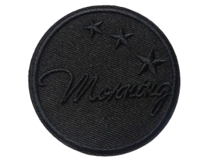 Nažehlovačka čierna "Morning" 
