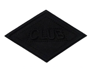 Nažehlovačka čierna "CLUB"